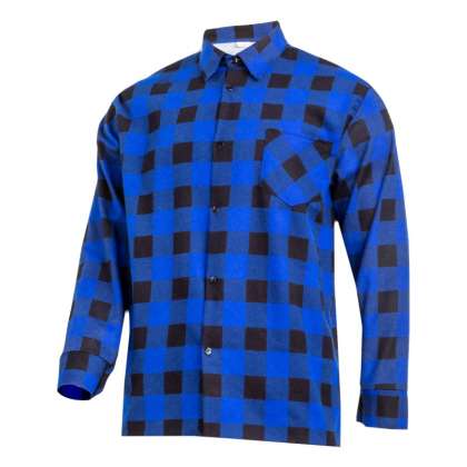 Camasa Flanel Cu Carouri / Albastru - Xl/h-182