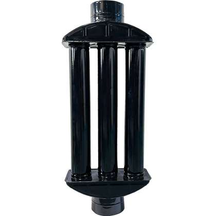 Recuperator Caldura Emailat Negru Max - 130 Mm (Ht)