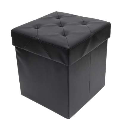 Taburet Pliabil Depozitare - 38x38x38cm / Negru