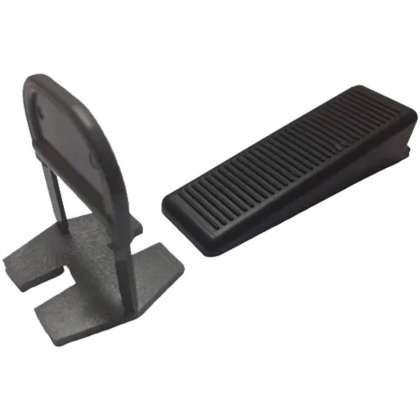 Sistem Nivelare Gresie/Faianta - Set 50 Clips Pt. Rost Min.1 Mm+ 50 Pene Pt.gros.placi Max.12 Mm