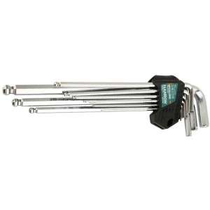 Chei Hexagonale Cu Bila, Tija Lunga, Cr-V Set 9 (1.5 - 10 Mm) - Hb651102