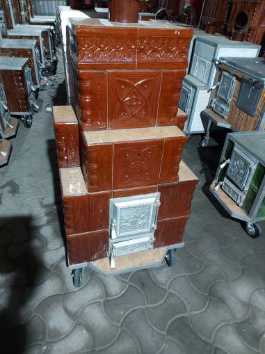 Soba semineu 4 randuri plus garnitura ,culoare maro 