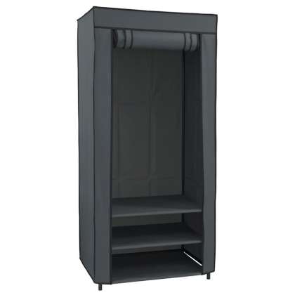 Dulap Haine Textil Cu Rulou - 70x45x160cm / Gri