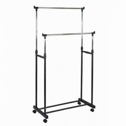 Suport Haine Dublu Reglabil - 83x39x165cm / 15kg
