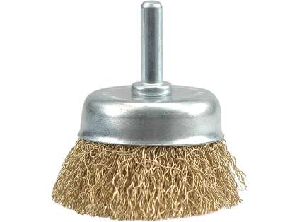 Perie CupĂ Cu Ax 50mm, SÂrmĂ OndulatĂ