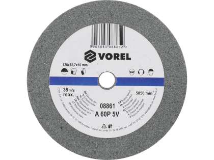 Disc Abraziv Pentru Polizor De Banc 125x12.7x17mm