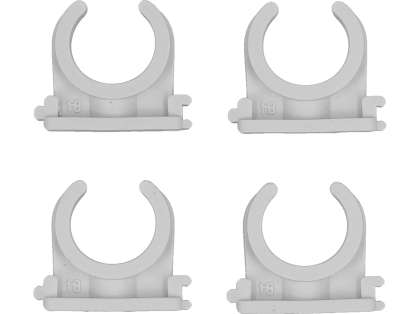 Set 4 Cleme Suport ȚeavĂ Pvc, Pe, Pe-x, Pp, Pb, 18mm