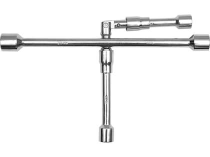 Cheie Cruce Pentru RoȚi 17x19x21x23mm - 2 Elemente Rabatabile