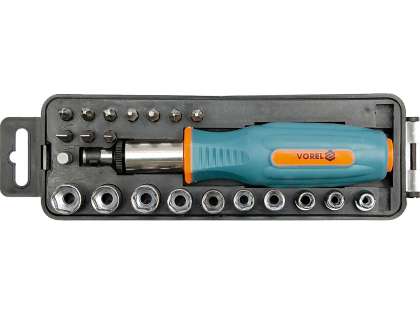 ȘurubelniȚĂ Cu Clichet + BiȚi, 22 Piese