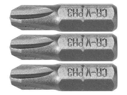 Set 3 BiȚi 1/4'' Ph1, Ph2, Ph3 25mm