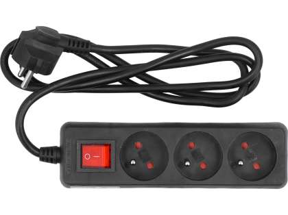 Prelungitor Cu ÎntrerupĂtor, 3 Prize Cu ÎmpĂmÂntare, 1.5m