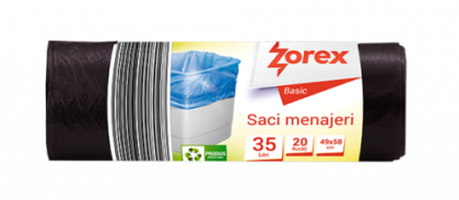 Zorex Basic Saci menaj negri 35L 20/rola