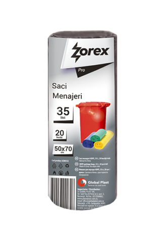 Zorex Pro Saci menaj negri 35L 20/rola