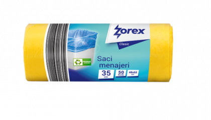 Zorex Clasic Saci menaj galbeni 35L 50/rola