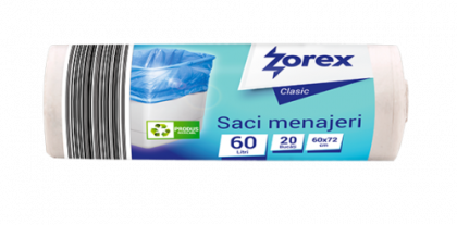 Zorex Clasic Saci menaj albi 60L 20/rola