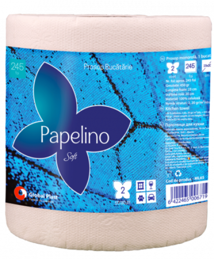 Papelino Soft Prosop hartie MINI 2 str. 450 gr/rola