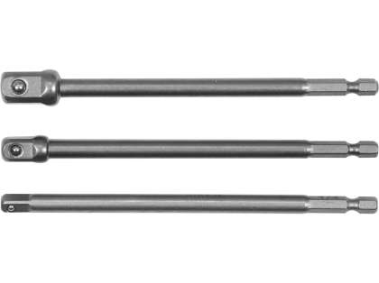 Set 3 Adaptoare Hexagonale 1/4'', 3/8'', 1/2''