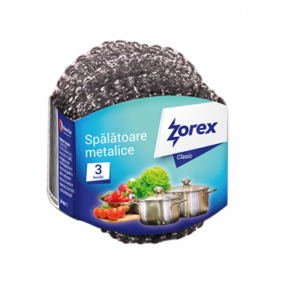 Zorex Clasic Spalatoare metalice mari 3/set