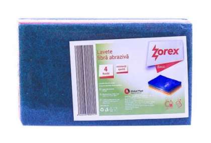 Zorex Basic Laveta fibra abraziva 4/set