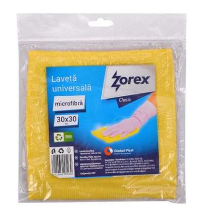 Zorex Clasic Laveta microfibra galbena 1/set