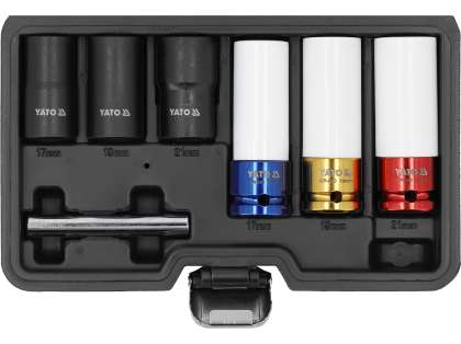 Set Tubulare Pt Jante Aliaj 1/2" 7 Buc