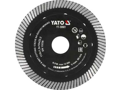Disc Diamantat, 115x22.2x1.3mm