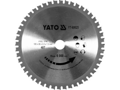 Disc Circular Vidia Pentru Metal 185/48t 20mm