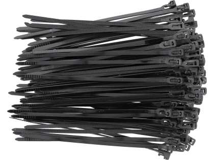 Colier Plastic Reutilizabil 3,6x150mm 100 Buc, Negru