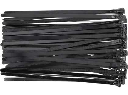 Colier Plastic Reutilizabil 7,6x250mm 50 Buc, Negru