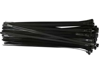 Colier Plastic Reutilizabil 7,6x300mm 50 Buc, Negru