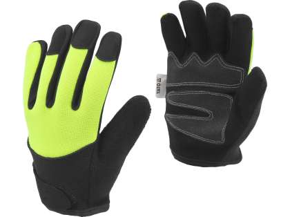 MĂnuȘi De Lucru Din Piele SinteticĂ, Galben/negru, MĂrimea 8