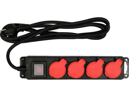 Prelungitor Ip44, 4 Prize Cu ÎmpĂmÂntare, 3m