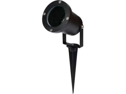 Reflector Gu10 Cu Suport Negru De Aluminiu