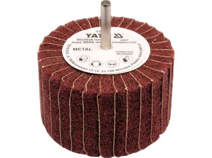 Perie AbrazivĂ CircularĂ Cu TijĂ 80x50x6mm, P100