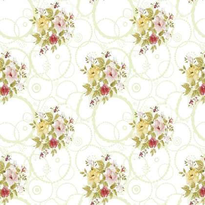 Fata Masa Pvc - 160g/m2 / 1.37x20m / Mix-flori-crem