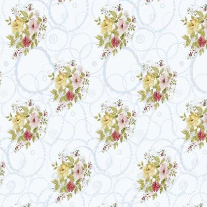 Fata Masa Pvc - 160g/m2 / 1.37x20m / Mix-flori-gri