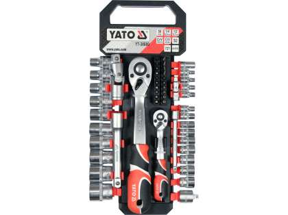 Set Tubulare Cu Accesorii 1/4'' 1/2'', 51 Piese