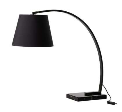Lampa Birou Cu Soclu E27 - Negru