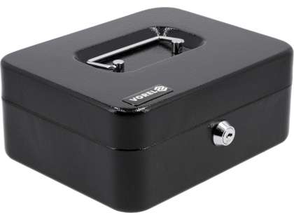 Casetă Bani Metalică 200X160X90Mm Negru