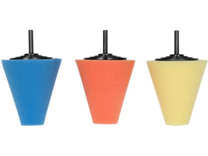 Set 3 Bureți Conici Pentru Lustruit Roți