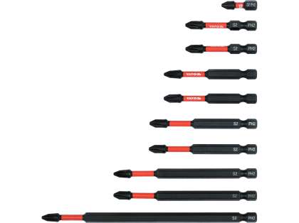 Biți De Impact 1/4" Ph2 10 Buc
