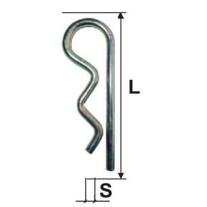 Siguranta Splint Arcuita 6.0mm / 110mm