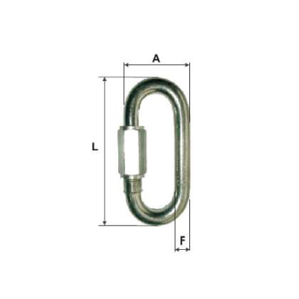 Inel Zincat Pentru Legatura 6mm / 26x59mm