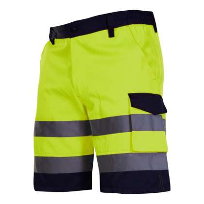 Pantalon Reflectorizant Scurt / Verde - M