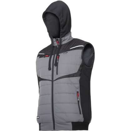 Vesta Captusita Cu Gluga / Negru-gri - 3xl