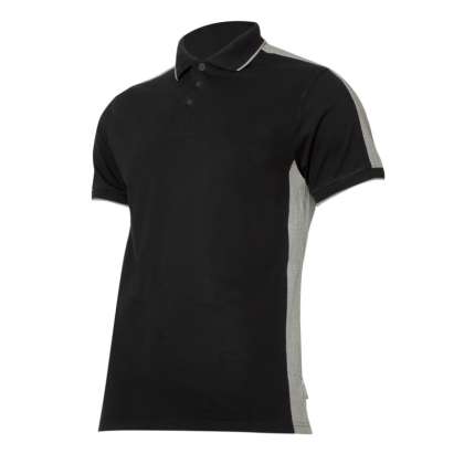 Tricou Bumbac Polo Multicolor / Negru-gri - L