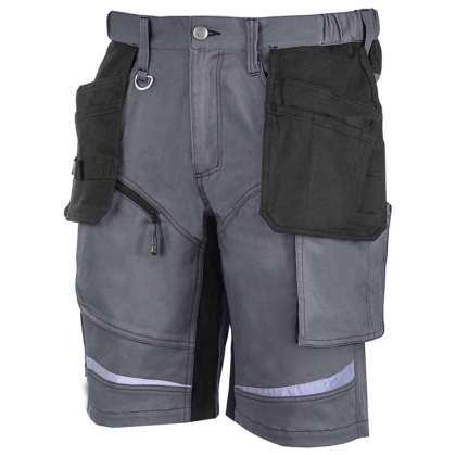 Pantalon Lucru Slim-fit Scurt / Gri - M