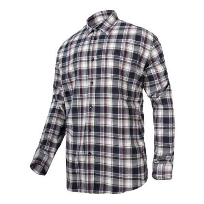 Camasa Flanel Cu Carouri Groasa / Gri - L/h-176
