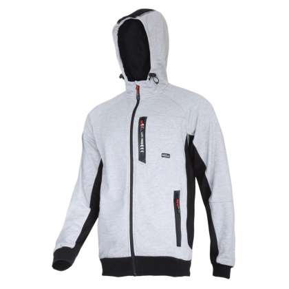 Jacheta Hanorac Premium Cu Gluga Si Fermoar / Gri - 2xl