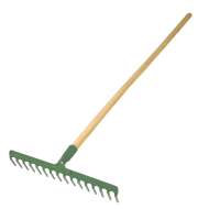 Grebla Metalica Cu Maner Lemn 130cm / 12 Dinti